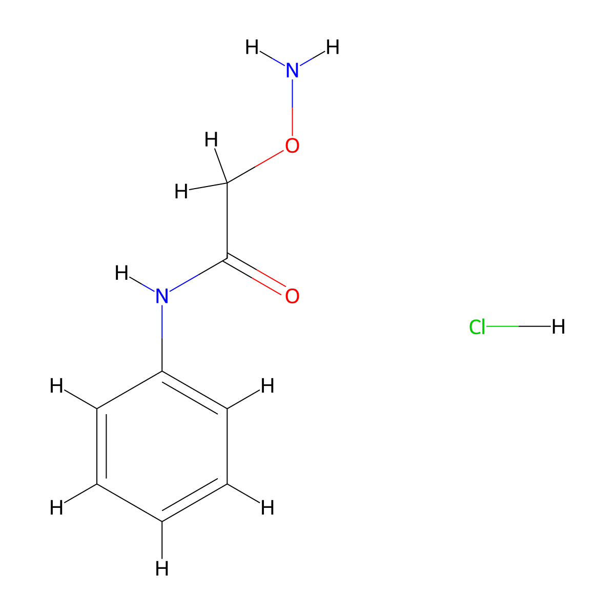 2-(aminooxy)-N-phenylacetamide hydrochloride molecular structure, CAS 34242-83-6