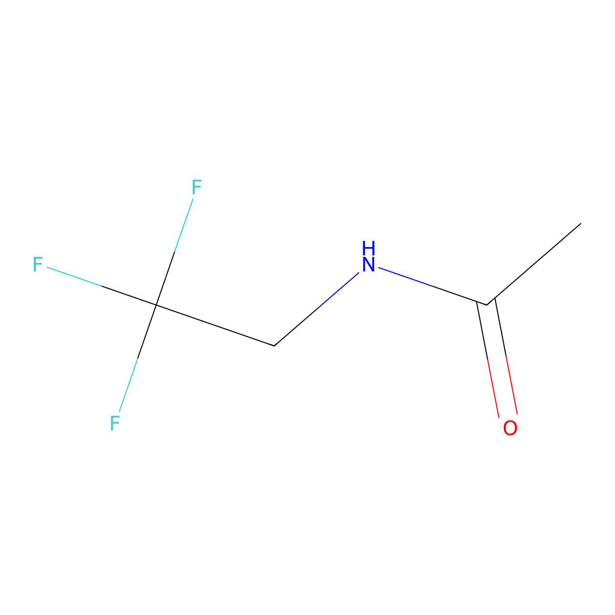 N-(2,2,2-Trifluoroethyl)acetamide molecular structure, CAS 34242-99-4