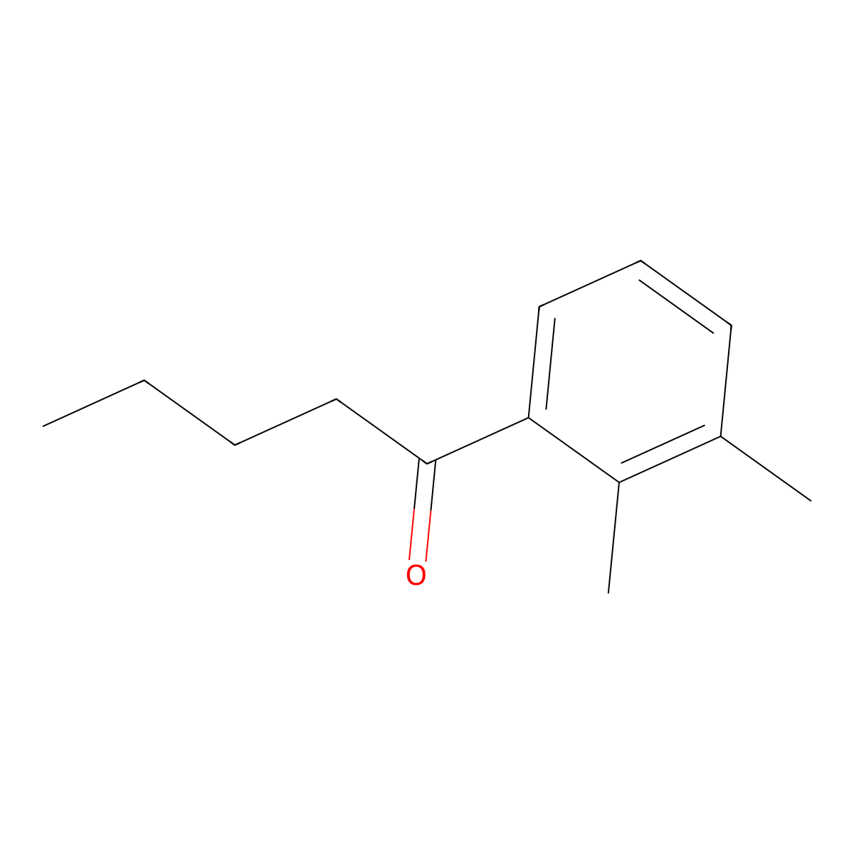 1-(2,3-Dimethylphenyl)pentan-1-one molecular structure, CAS 342422-47-3