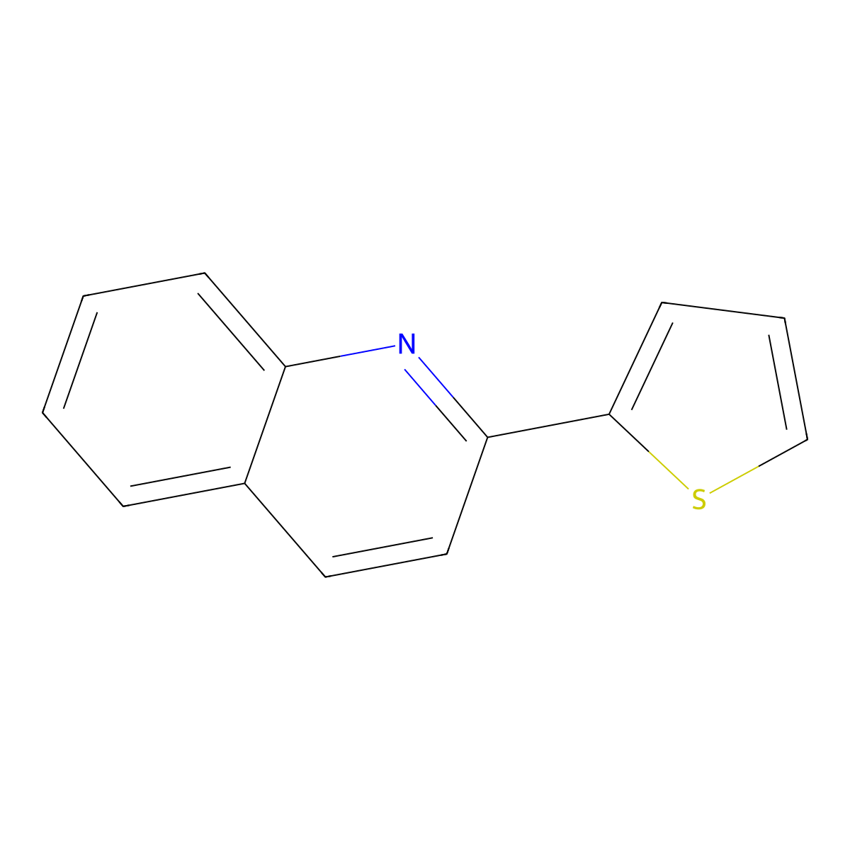 2-(2-Thienyl)quinoline molecular structure, CAS 34243-33-9