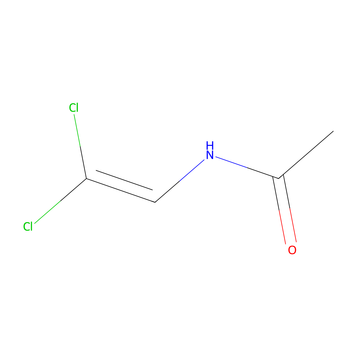 N-(2,2-dichloroethenyl)acetamide molecular structure, CAS 34243-54-4