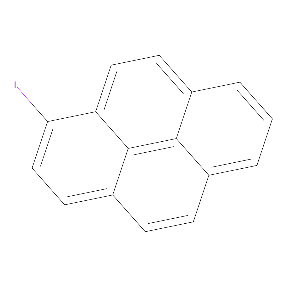 1-Iodopyrene molecular structure, CAS 34244-15-0