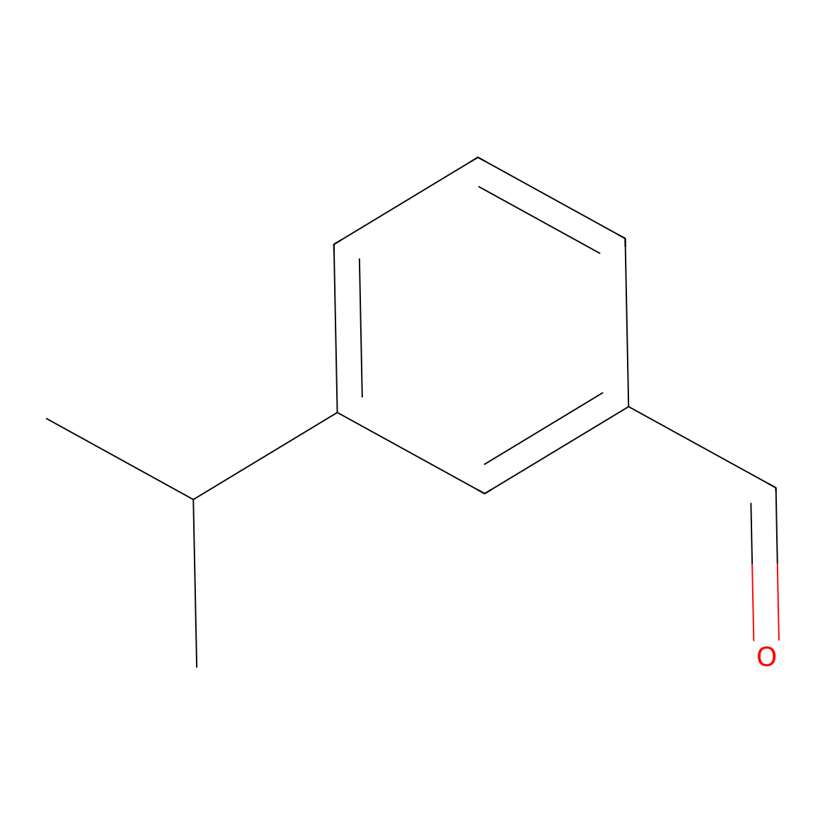 3-Isopropylbenzaldehyde molecular structure, CAS 34246-57-6