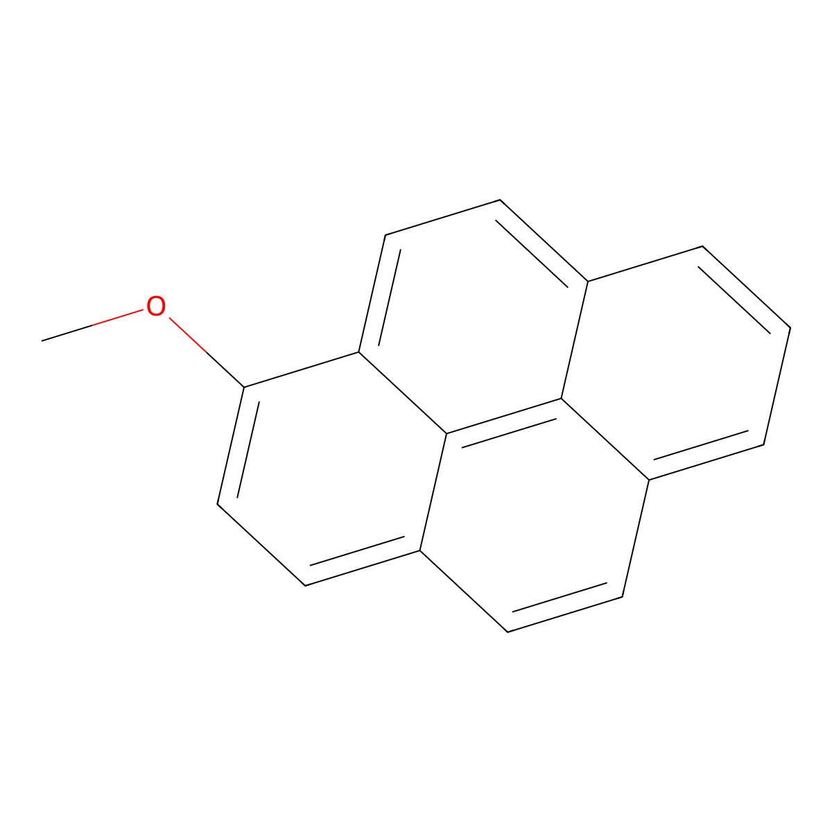 1-Methoxypyrene molecular structure, CAS 34246-96-3