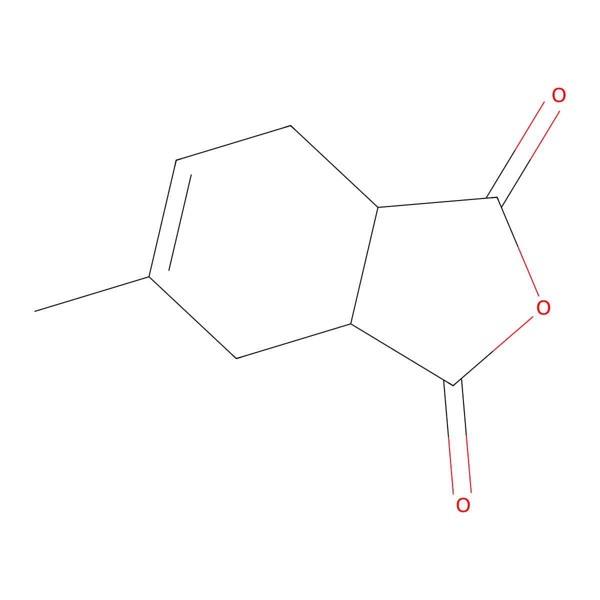 1,3-Isobenzofurandione, 3a,4,7,7a-tetrahydro-5-methyl- molecular structure, CAS 3425-89-6