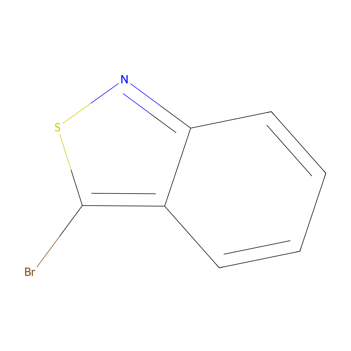3-Bromo-2,1-benzothiazole molecular structure, CAS 34250-63-0