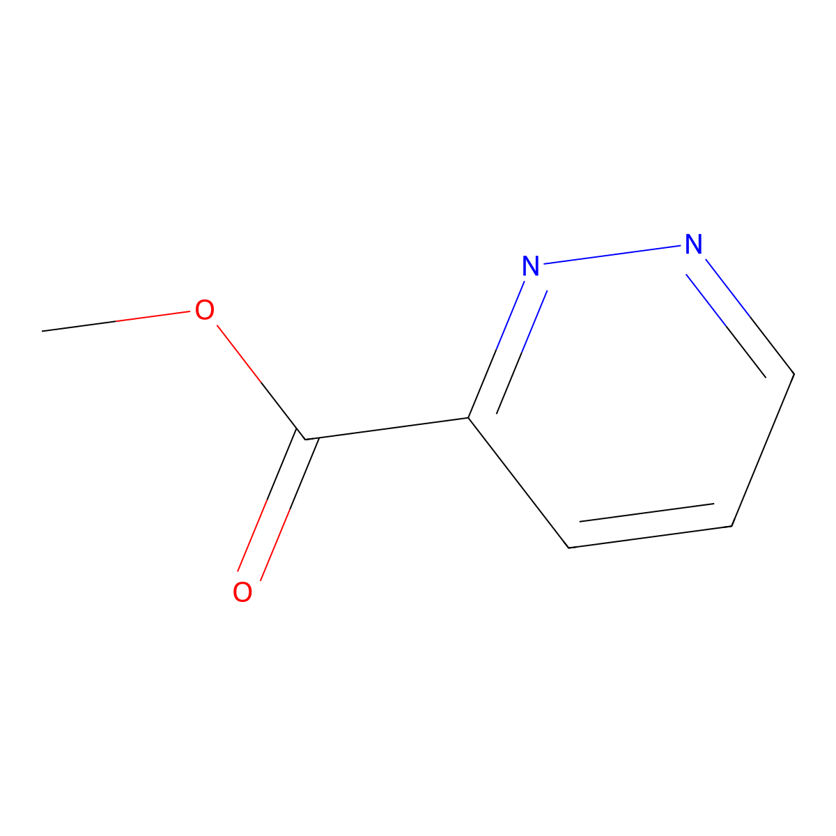 Methyl pyridazine-3-carboxylate molecular structure, CAS 34253-02-6