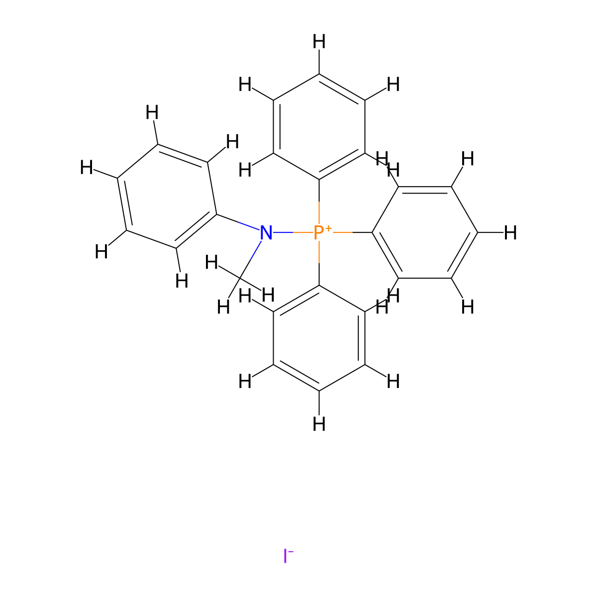 (N-Methyl-N-phenylamino)triphenylphosphonium Iodide molecular structure, CAS 34257-63-1