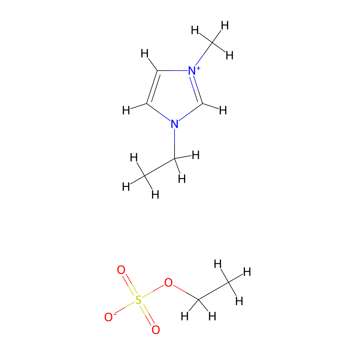 1-Ethyl-3-methylimidazolium ethylsulfate molecular structure, CAS 342573-75-5