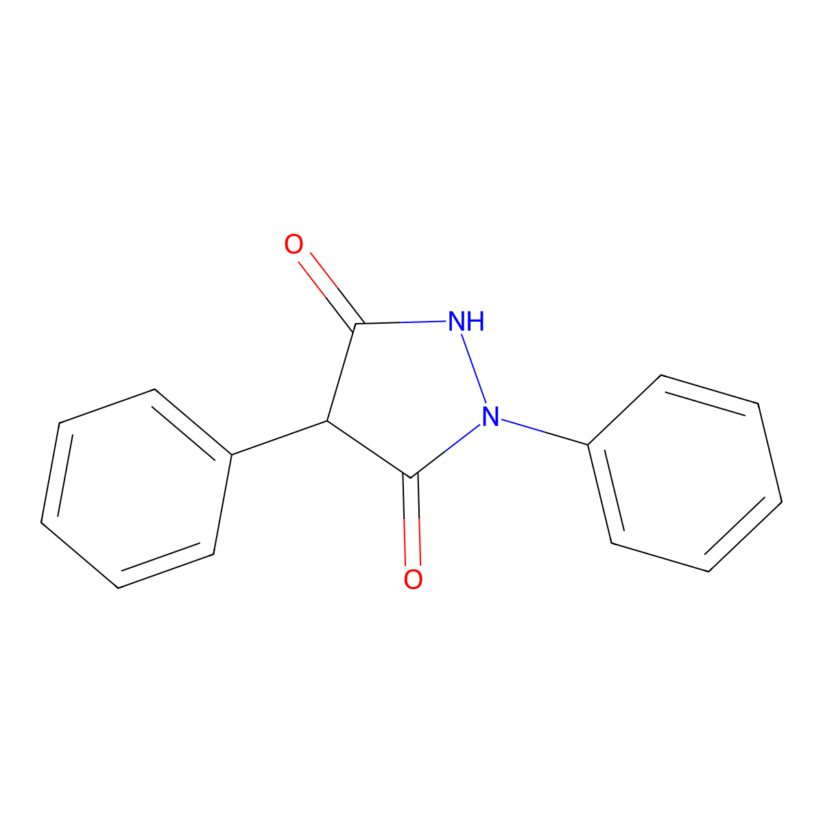 Phenopyrazone molecular structure, CAS 3426-01-5