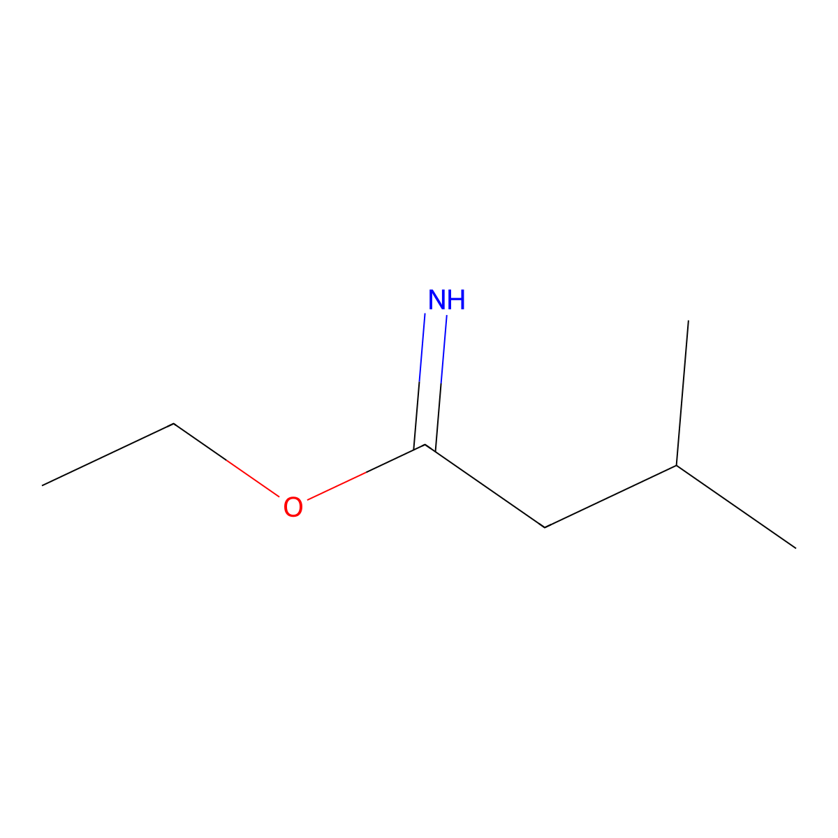 Ethyl 3-methylbutanimidate molecular structure, CAS 3426-51-5