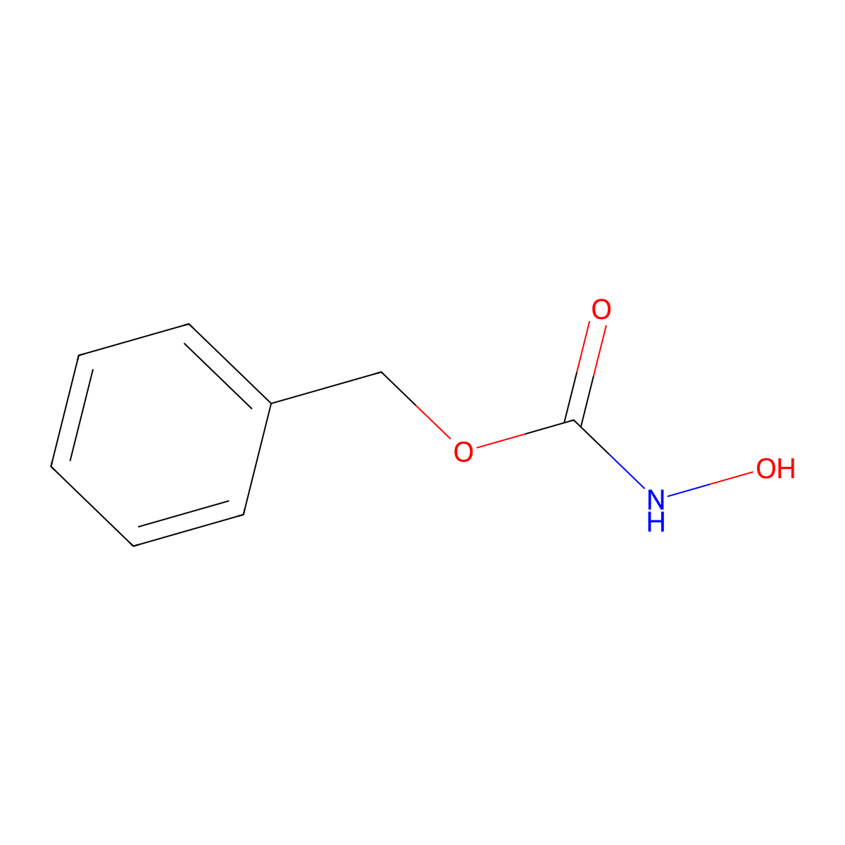 Benzyl hydroxycarbamate molecular structure, CAS 3426-71-9