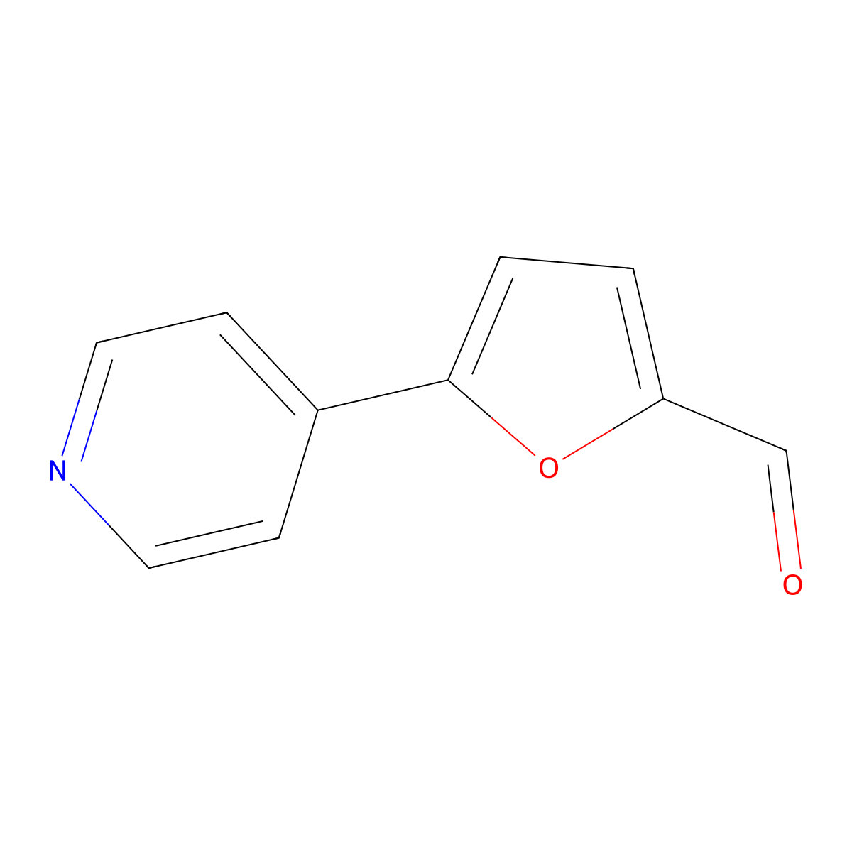5-(Pyridin-4-yl)furan-2-carbaldehyde molecular structure, CAS 342600-56-0