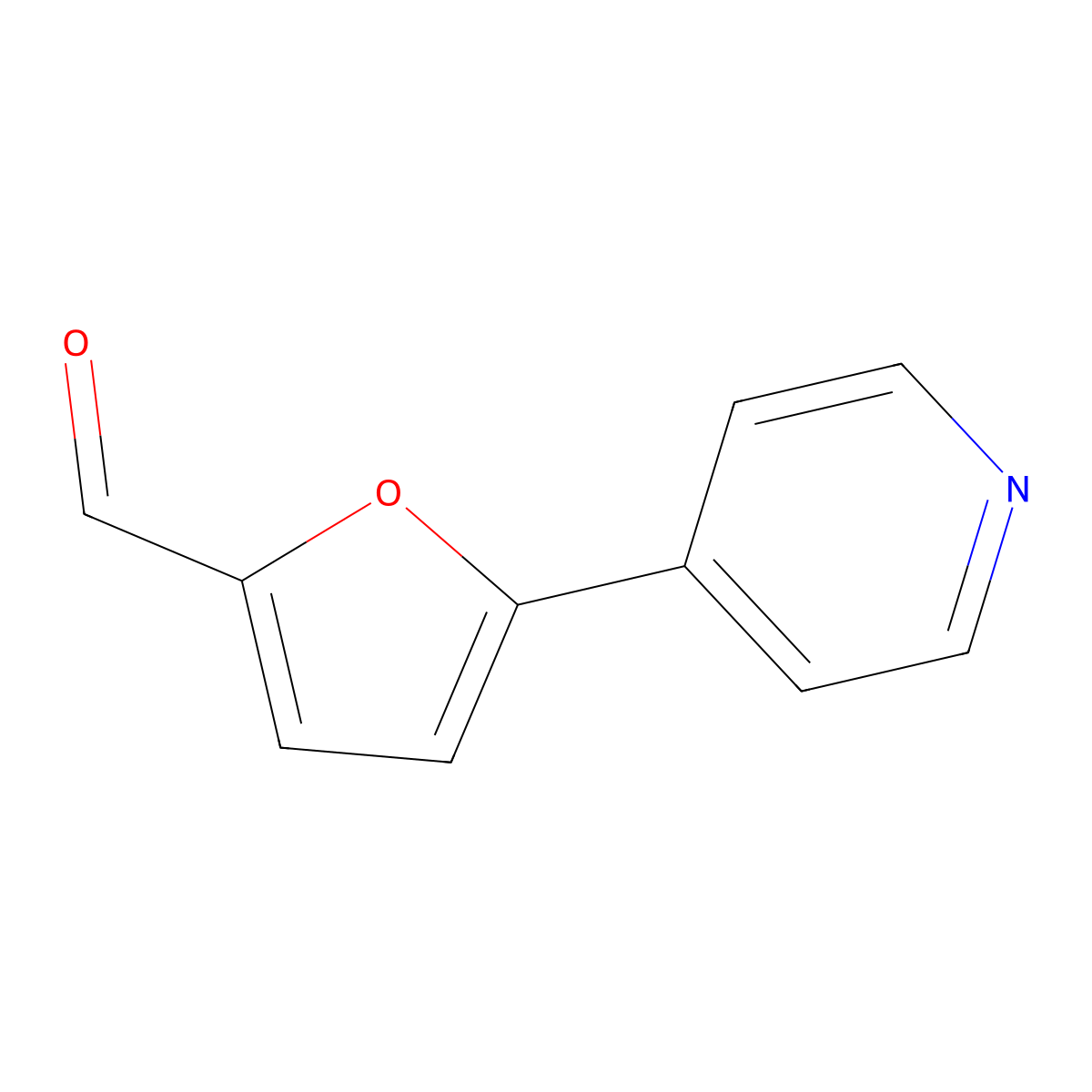 5-(Pyridin-4-yl)furan-2-carbaldehyde molecular structure, CAS 342600-56-0