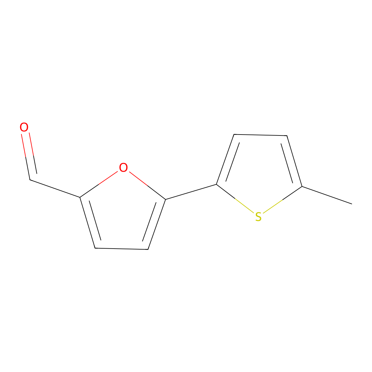5-(5-Methylthiophen-2-yl)furan-2-carbaldehyde molecular structure, CAS 342600-69-5