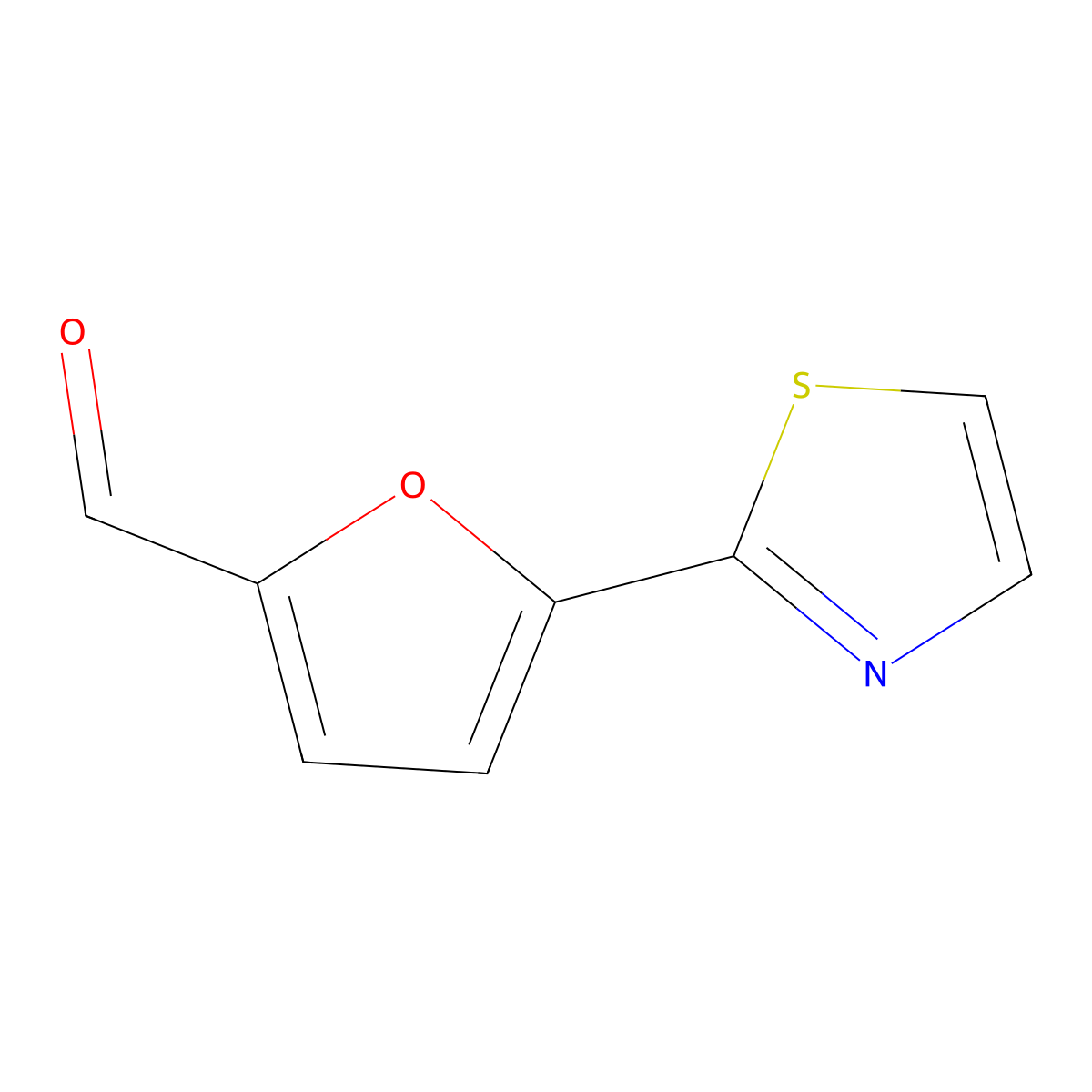 5-(Thiazol-2-yl)furan-2-carbaldehyde molecular structure, CAS 342601-01-8