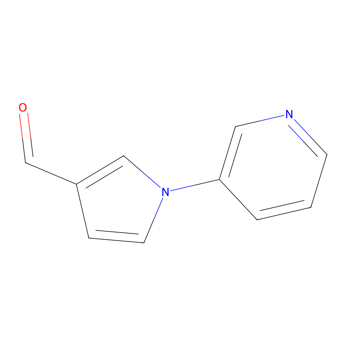1-(pyridin-3-yl)-1H-pyrrole-3-carbaldehyde molecular structure, CAS 342601-15-4