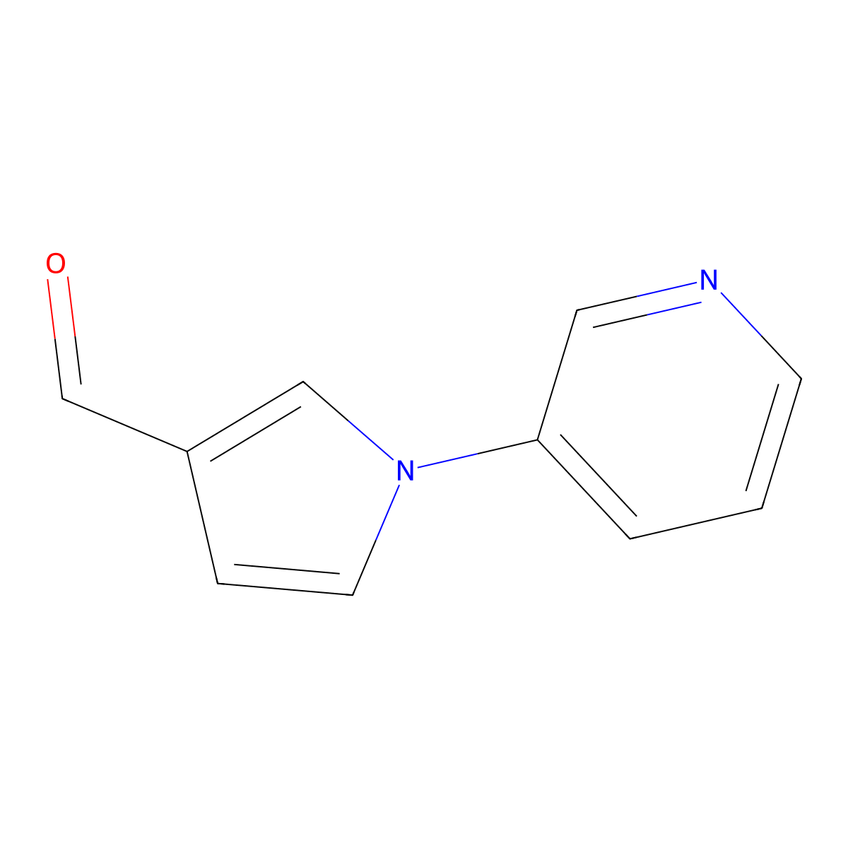 1-(pyridin-3-yl)-1H-pyrrole-3-carbaldehyde molecular structure, CAS 342601-15-4