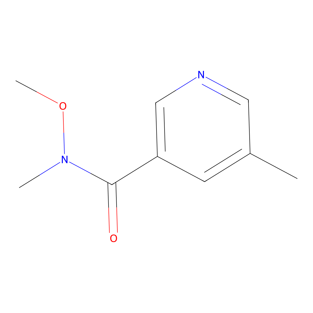 N-methoxy-N,5-dimethylnicotinamide molecular structure, CAS 342602-12-4