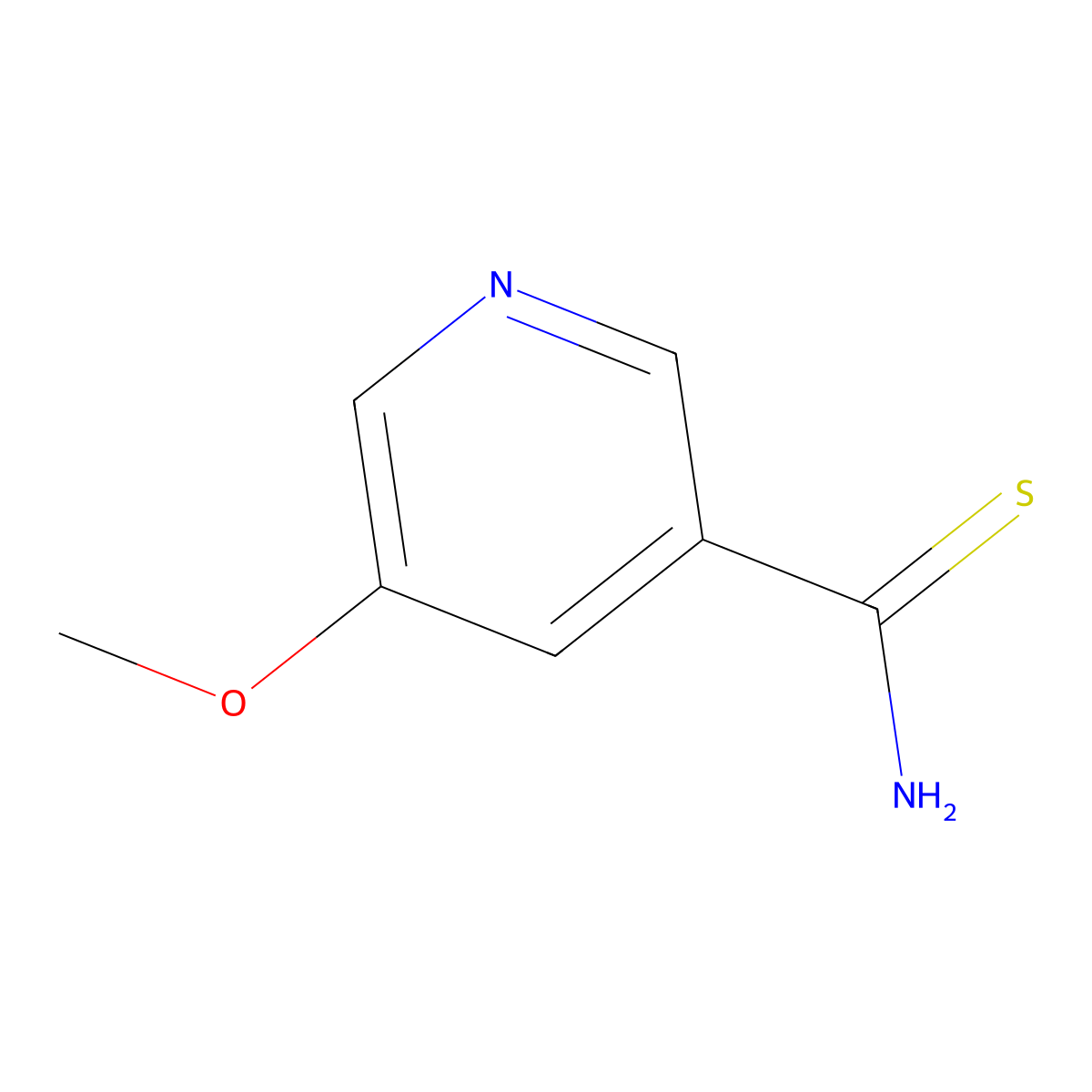 5-Methoxypyridine-3-carbothioamide molecular structure, CAS 342602-97-5