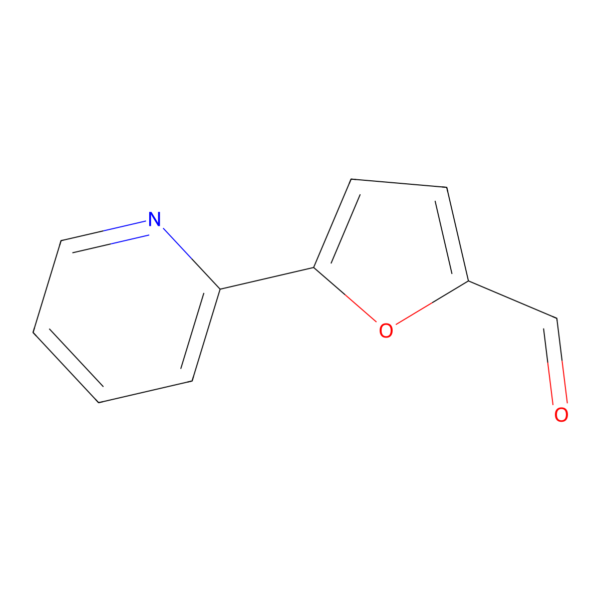 5-(Pyridin-2-yl)furan-2-carbaldehyde molecular structure, CAS 342603-67-2