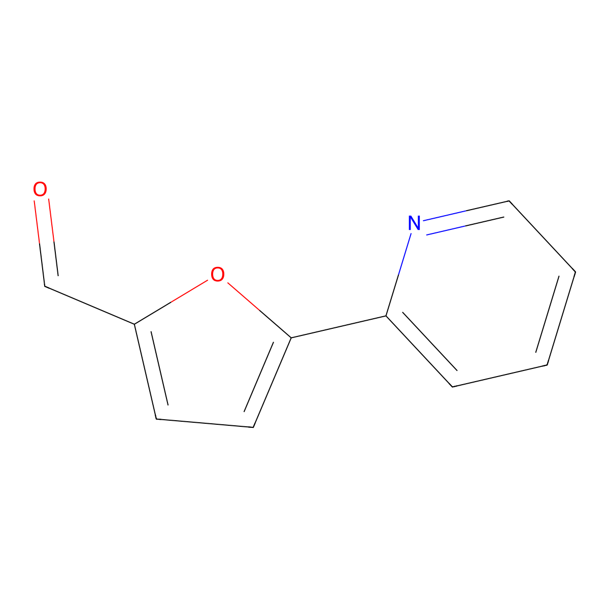 5-(Pyridin-2-yl)furan-2-carbaldehyde molecular structure, CAS 342603-67-2