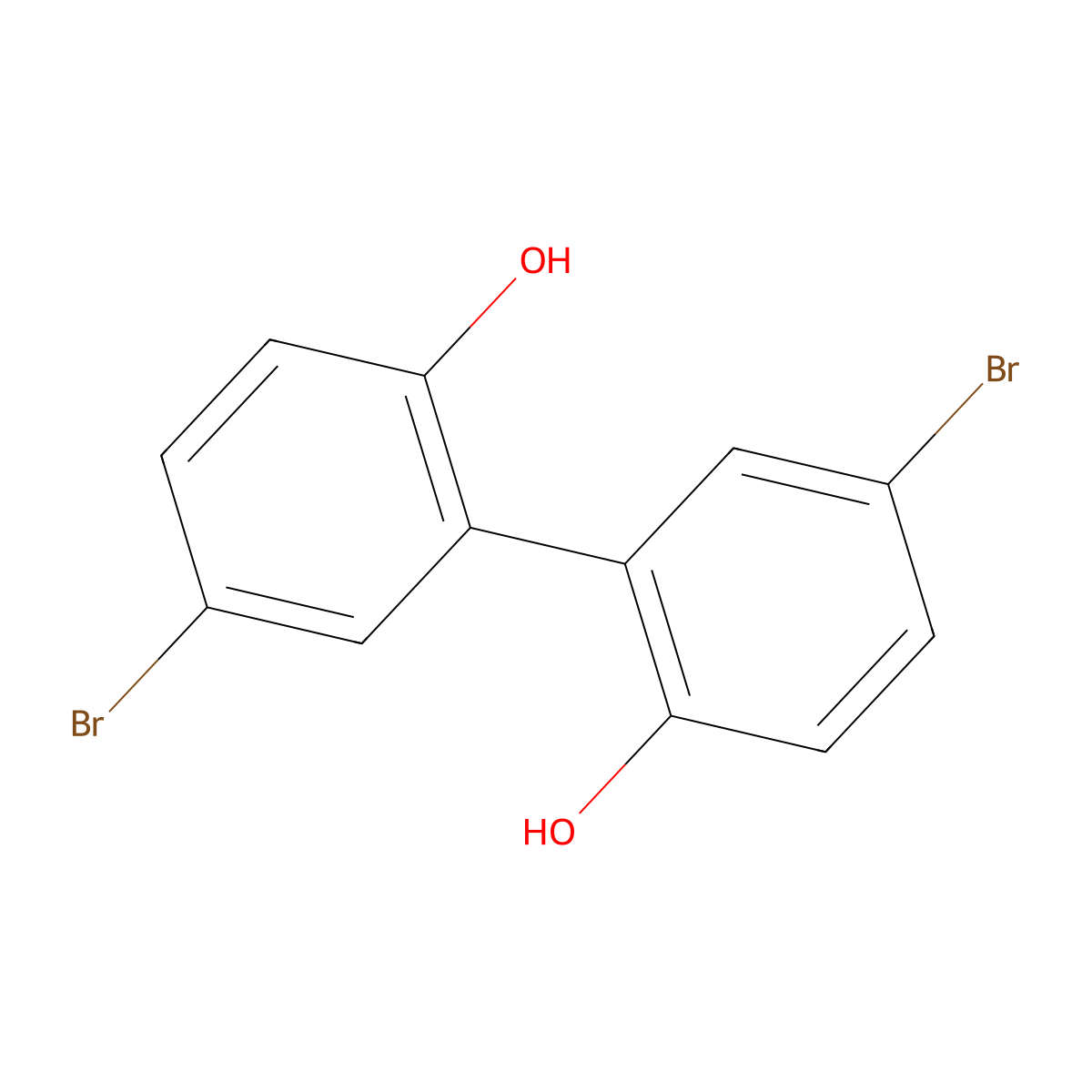 5,5'-Dibromo-2,2'-dihydroxy-biphenyl molecular structure, CAS 34261-55-7