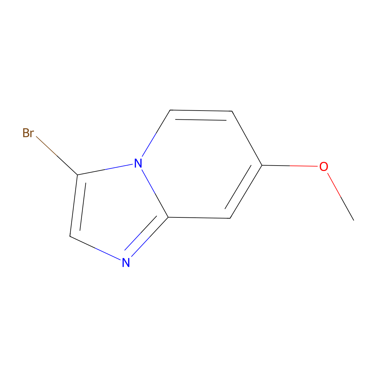 3-Bromo-7-methoxyimidazo[1,2-a]pyridine molecular structure, CAS 342613-73-4