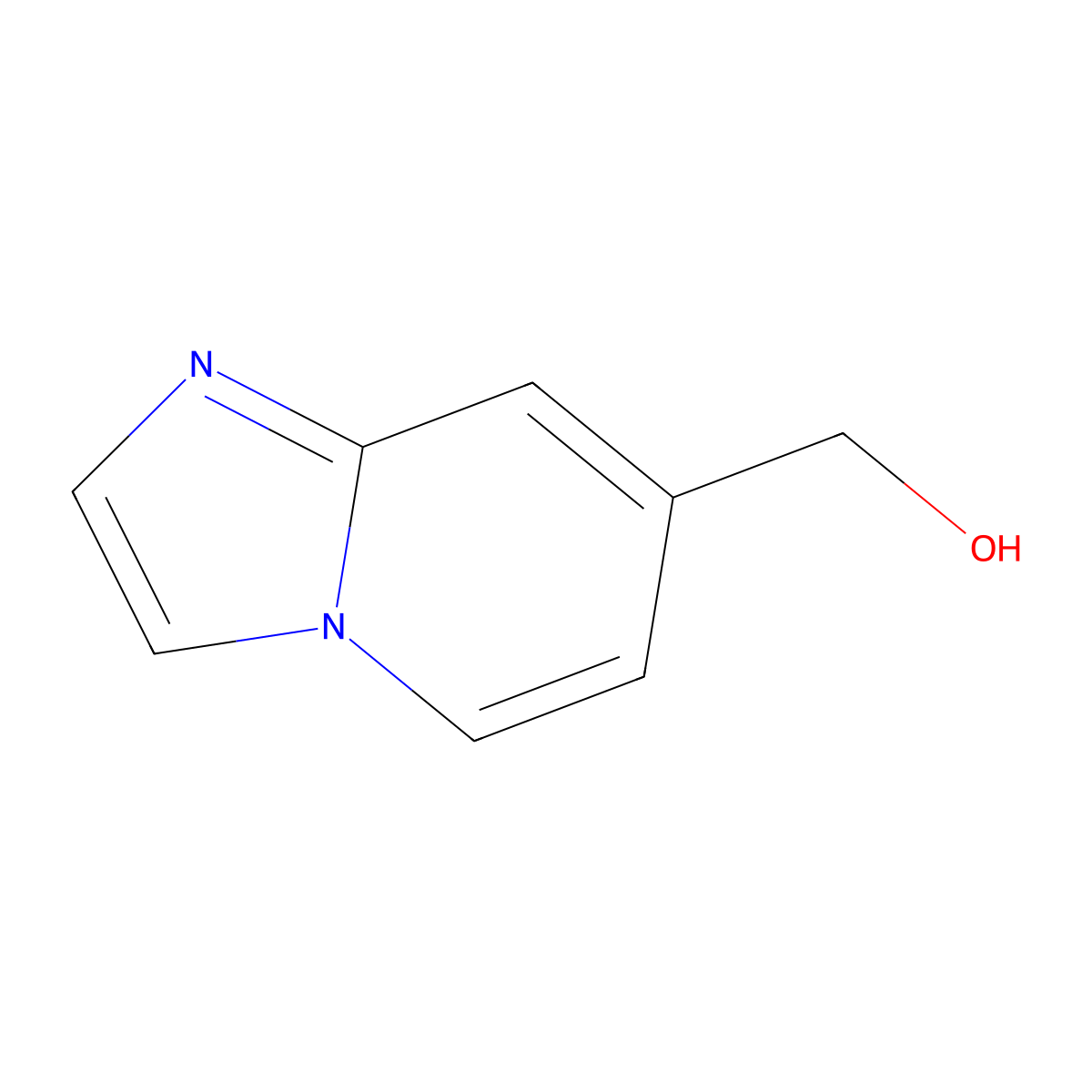 Imidazo[1,2-a]pyridine-7-methanol molecular structure, CAS 342613-80-3
