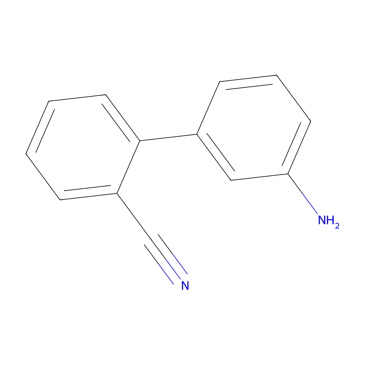 3'-Amino-biphenyl-2-carbonitrile molecular structure, CAS 342613-84-7
