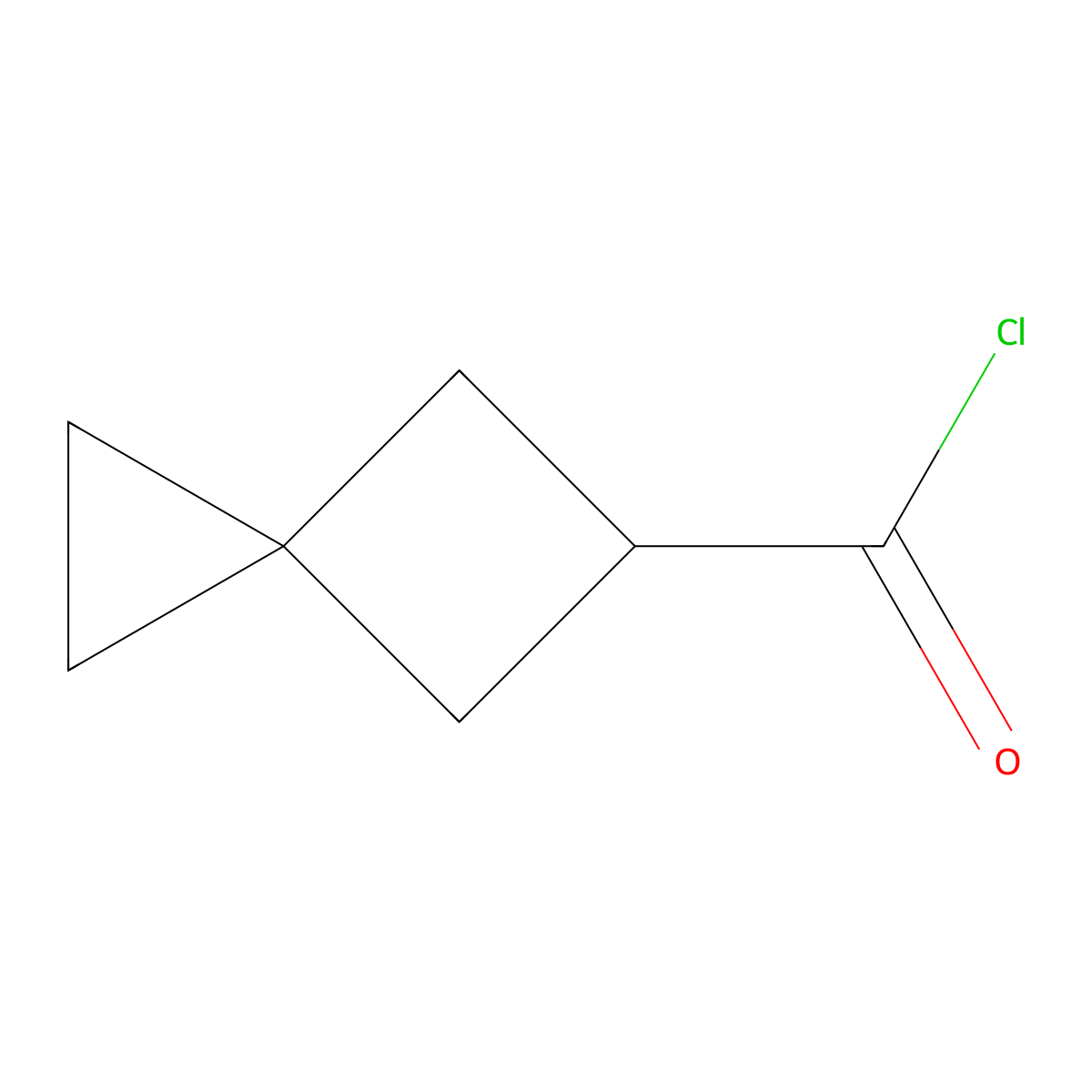 Spiro(2.3)hexane-5-carbonyl chloride molecular structure, CAS 342614-34-0