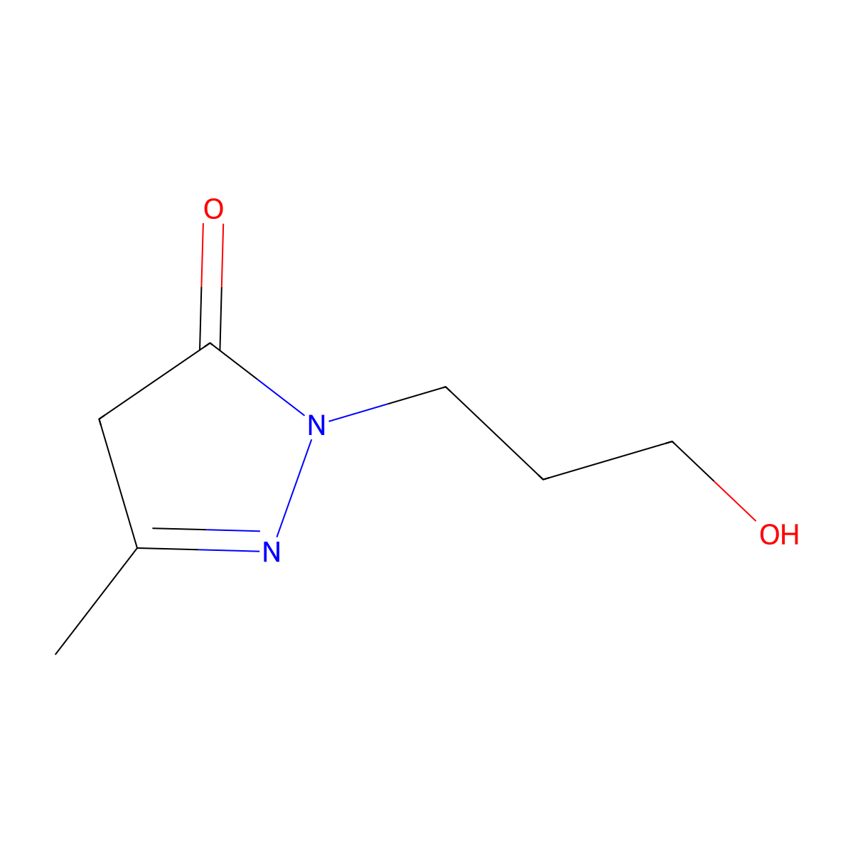 1-(3-Hydroxypropyl)-3-methyl-1h-pyrazol-5(4h)-one molecular structure, CAS 342615-75-2