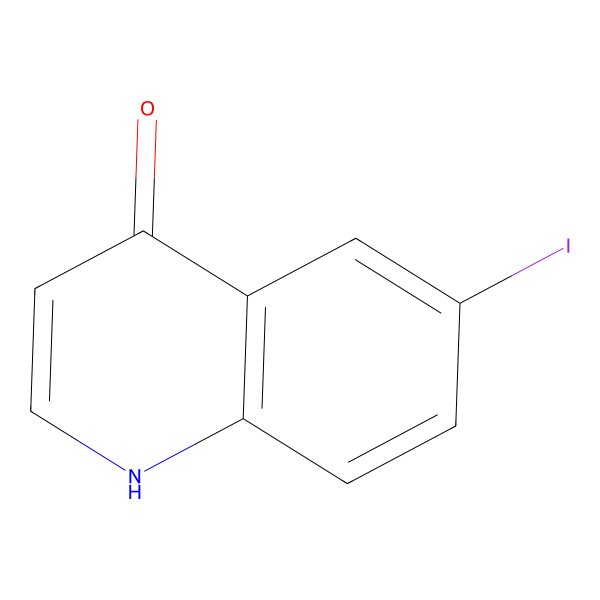 6-Iodoquinolin-4-ol molecular structure, CAS 342617-07-6