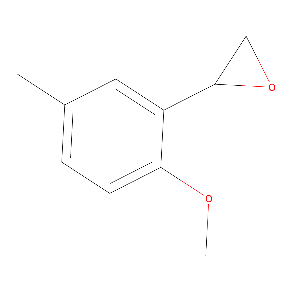 2-(2-Methoxy-5-methylphenyl)oxirane molecular structure, CAS 342617-20-3