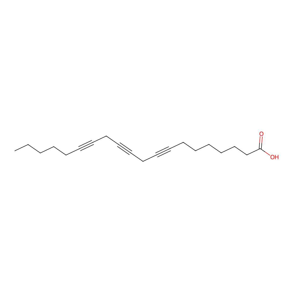 8,11,14,18-Eicosatetraynoic acid molecular structure, CAS 34262-64-1