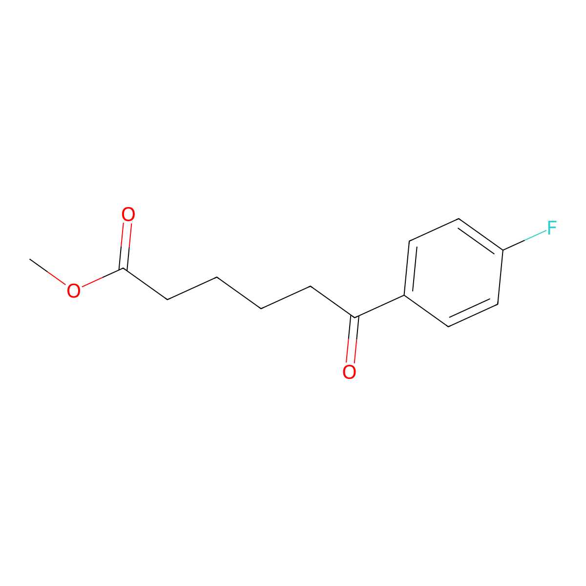 Methyl 6-(4-fluorophenyl)-6-oxohexanoate molecular structure, CAS 342636-35-5