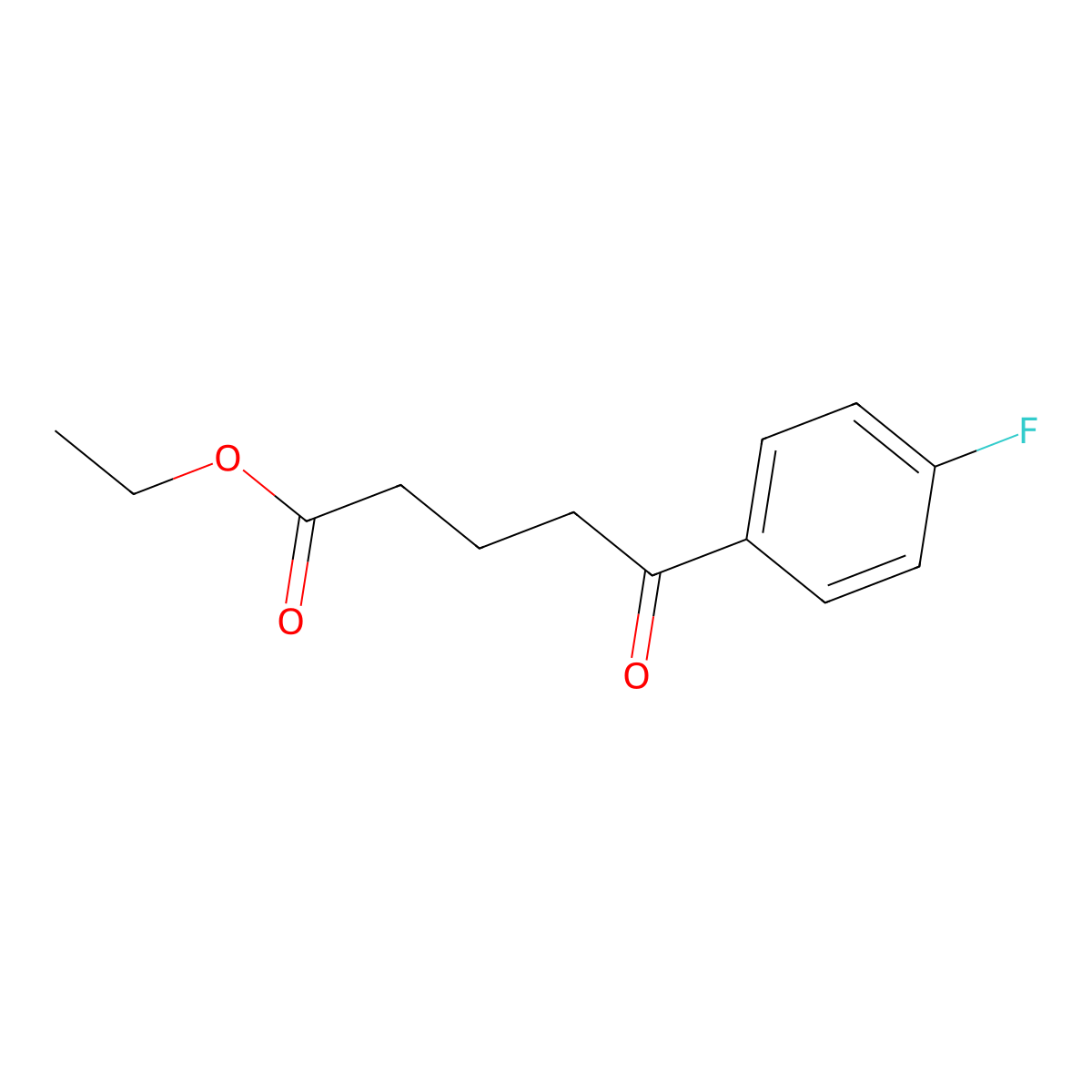 Ethyl 5-(4-fluorophenyl)-5-oxovalerate molecular structure, CAS 342636-36-6