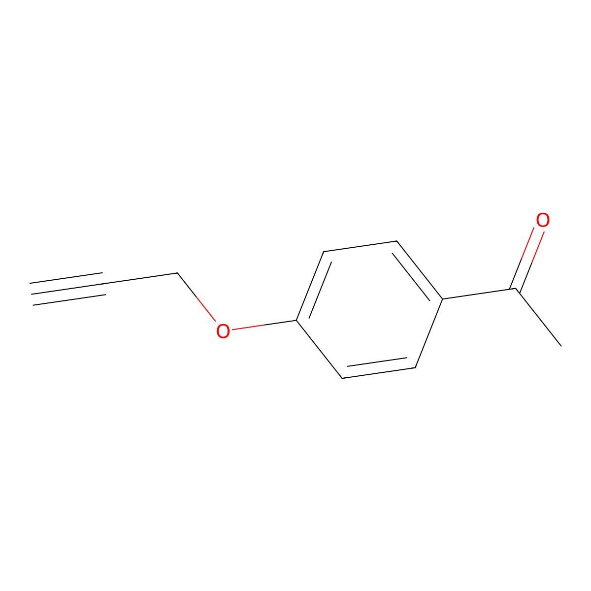 1-(4-(Prop-2-yn-1-yloxy)phenyl)ethan-1-one molecular structure, CAS 34264-14-7