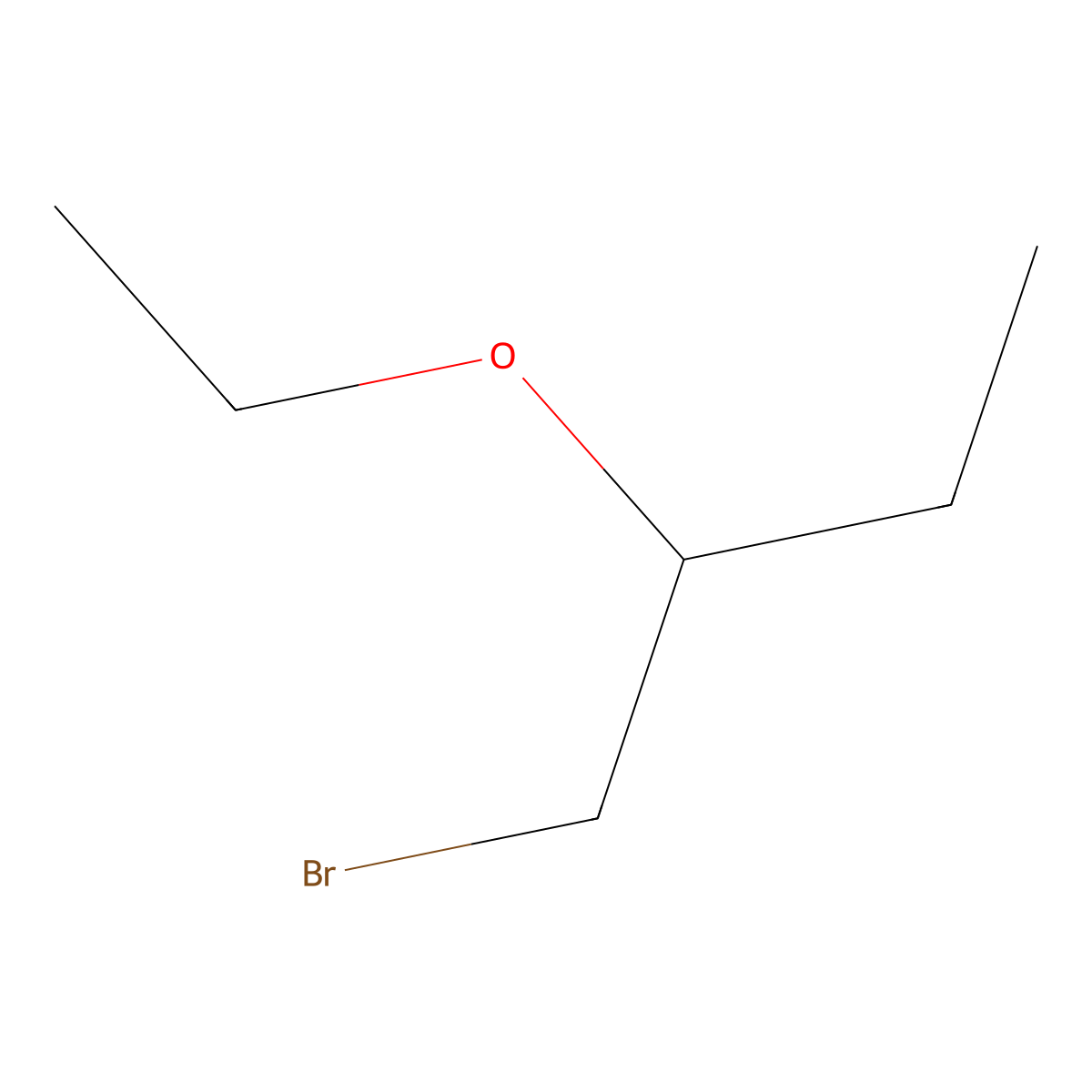 1-(Bromomethyl)propyl ethyl ether molecular structure, CAS 34264-99-8
