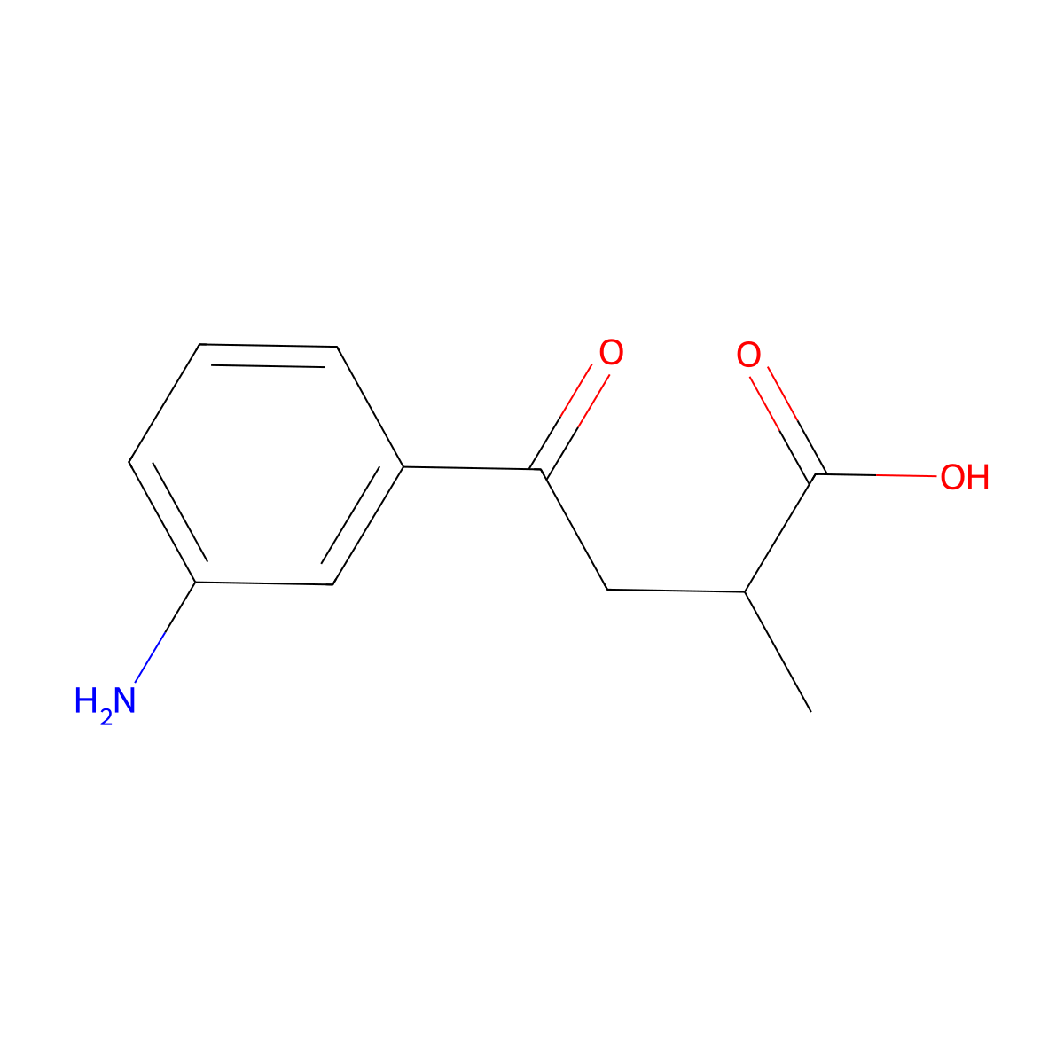 4-(3-Aminophenyl)-2-methyl-4-oxobutanoic acid molecular structure, CAS 34270-86-5