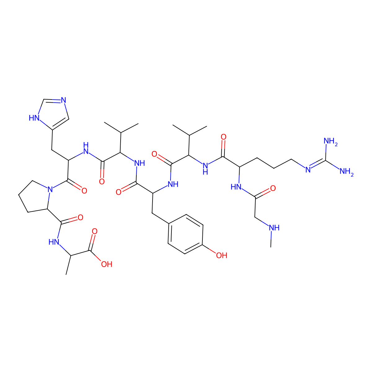 Saralasin molecular structure, CAS 34273-10-4