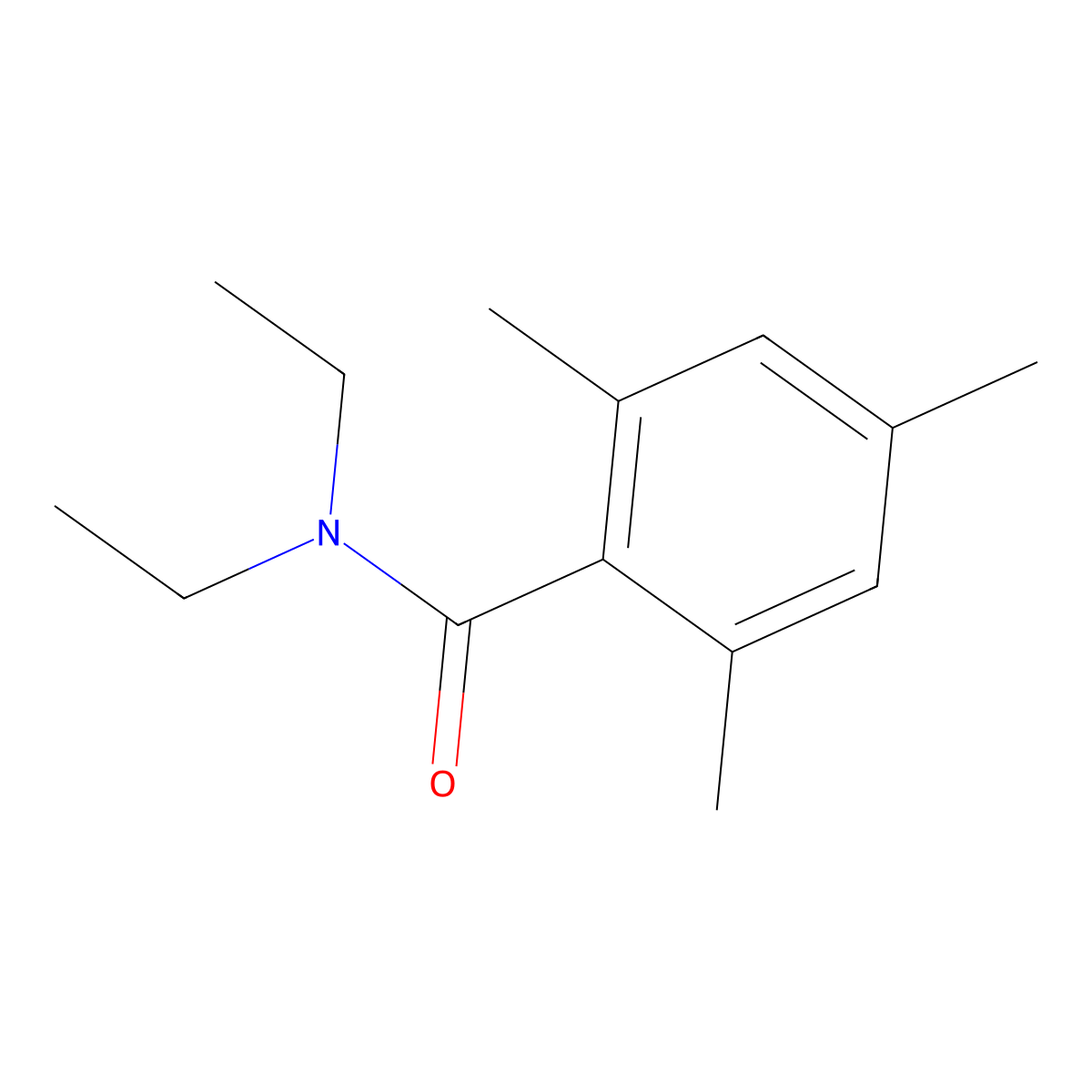 N,N-diethyl-2,4,6-trimethylbenzamide molecular structure, CAS 34274-11-8