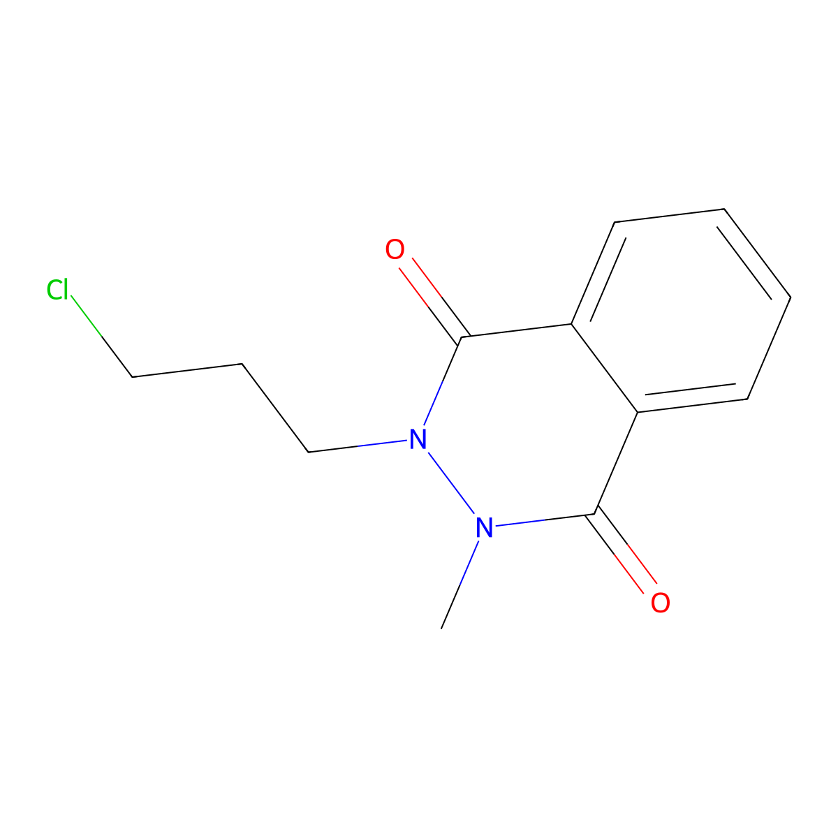 2-(3-Chloropropyl)-3-methyl-2,3-dihydro-1,4-phthalazinedione molecular structure, CAS 342786-10-1