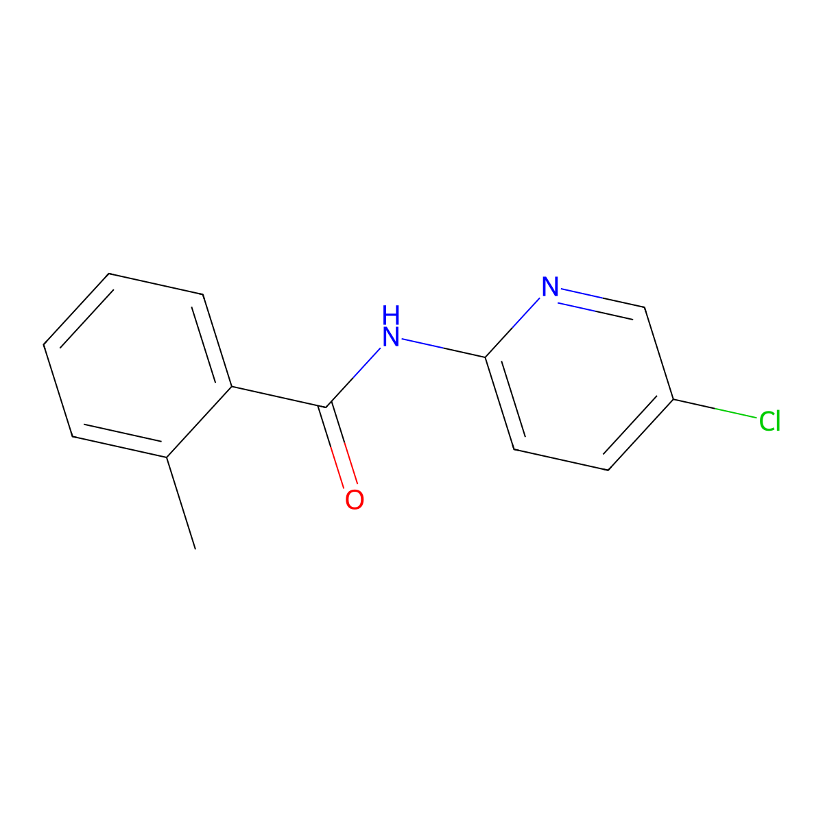 N-(5-chloro-2-pyridinyl)-2-methylbenzamide molecular structure, CAS 342789-22-4