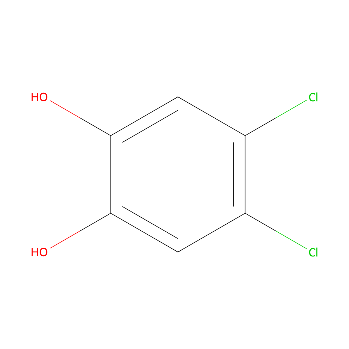 4,5-Dichlorocatechol molecular structure, CAS 3428-24-8