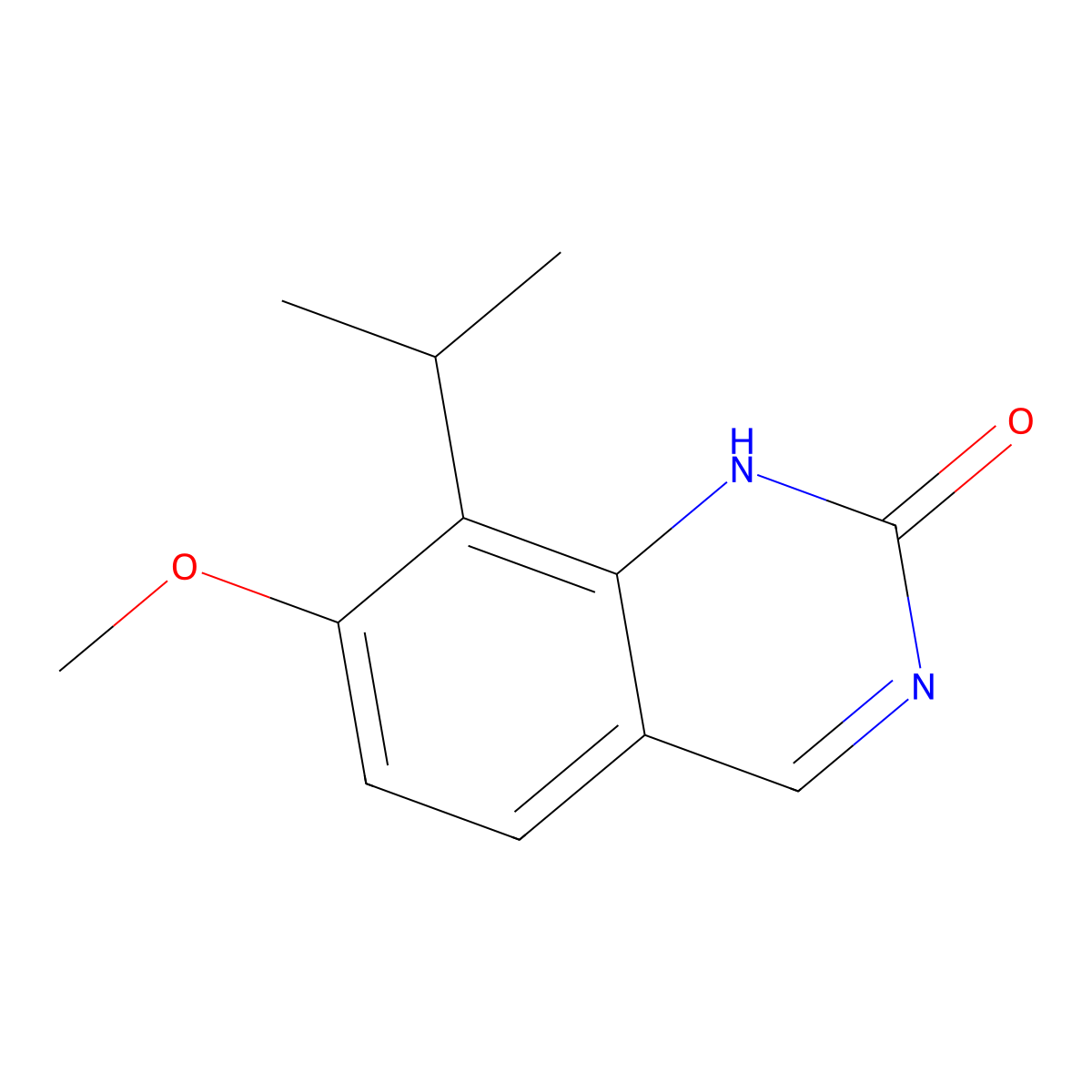 8-isopropyl-7-methoxyquinazolin-2(1H)-one molecular structure, CAS 342801-19-8