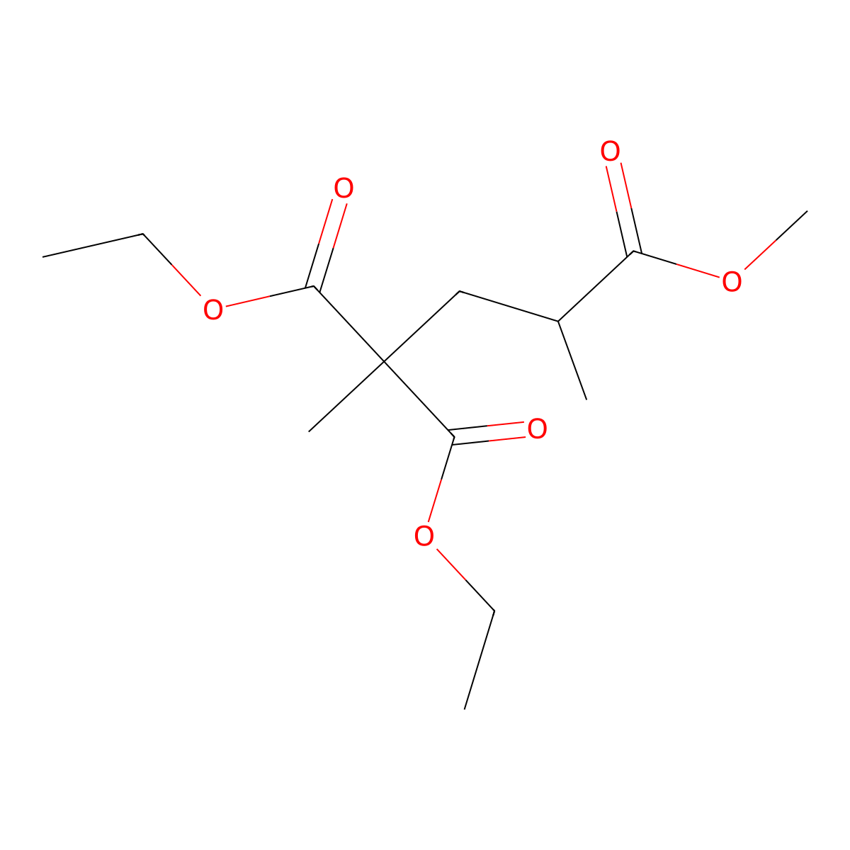 2,2-Diethyl 4-Methyl Pentane-2,2,4-tricarboxylate molecular structure, CAS 342806-74-0