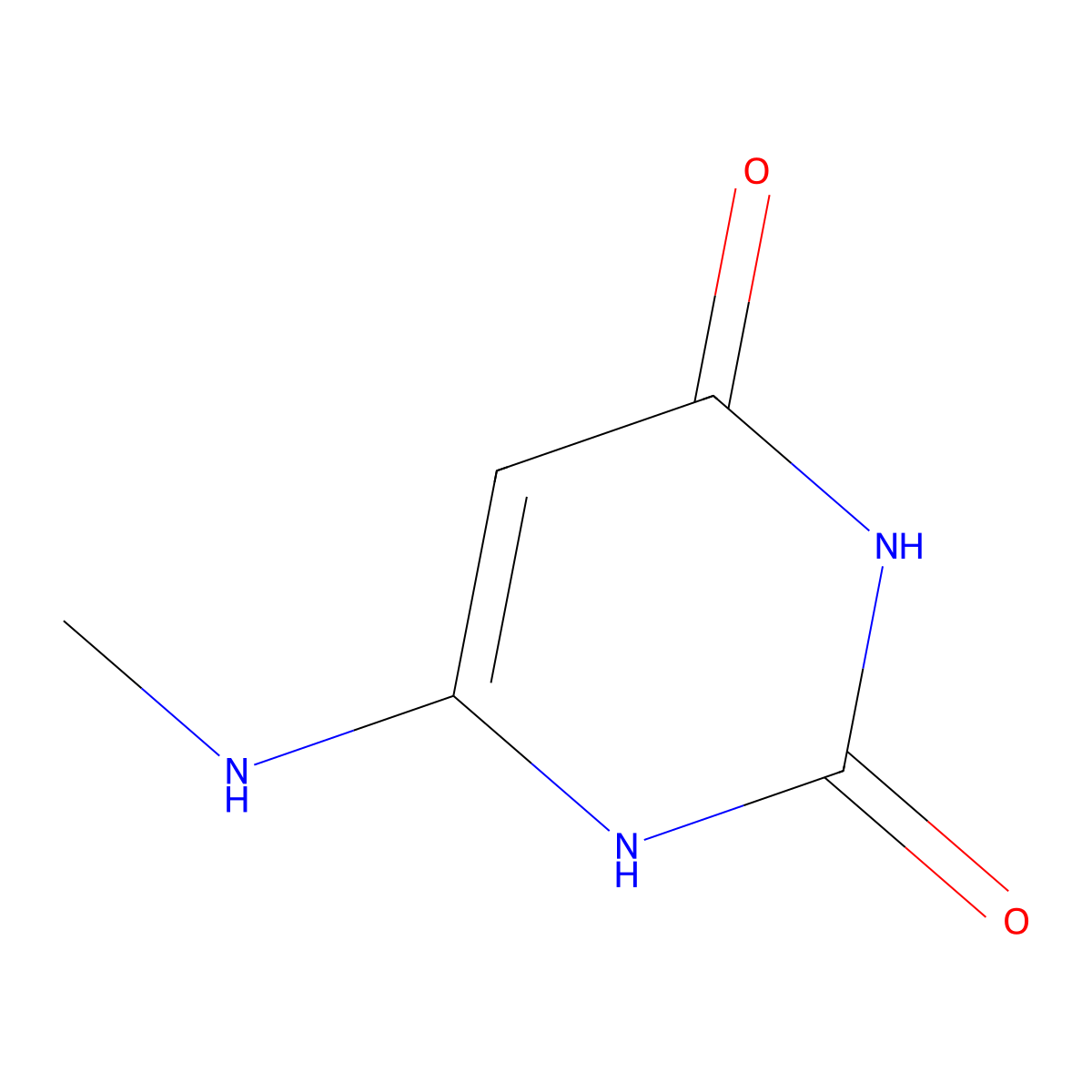 6-(methylamino)pyrimidine-2,4(1H,3H)-dione molecular structure, CAS 34284-87-2