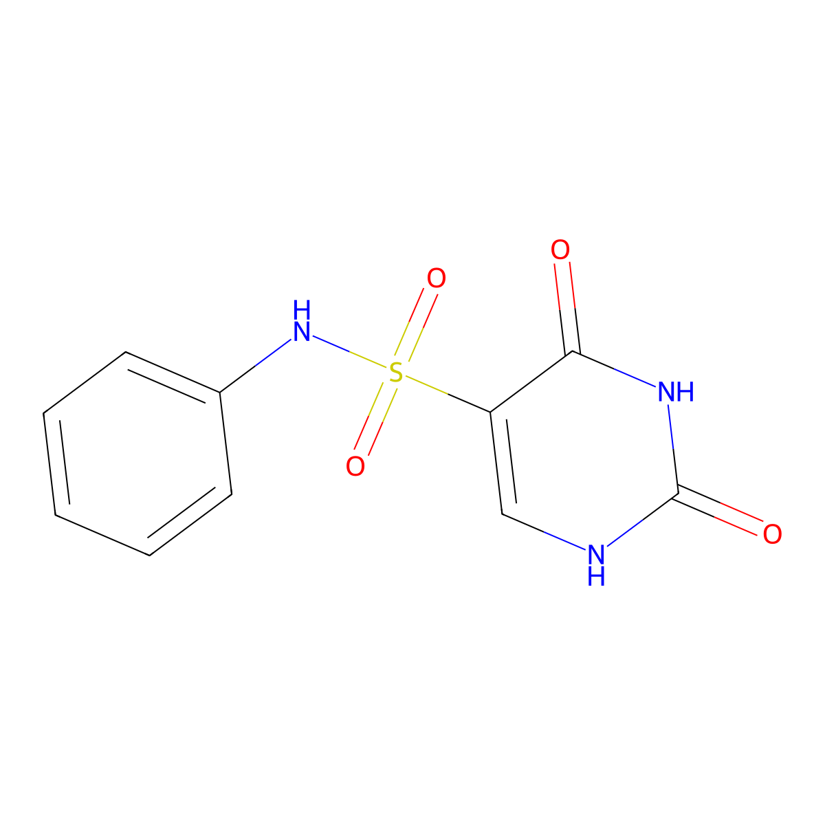 2-hydroxy-6-oxo-N-phenyl-1,6-dihydropyrimidine-5-sulfonamide molecular structure, CAS 34284-91-8