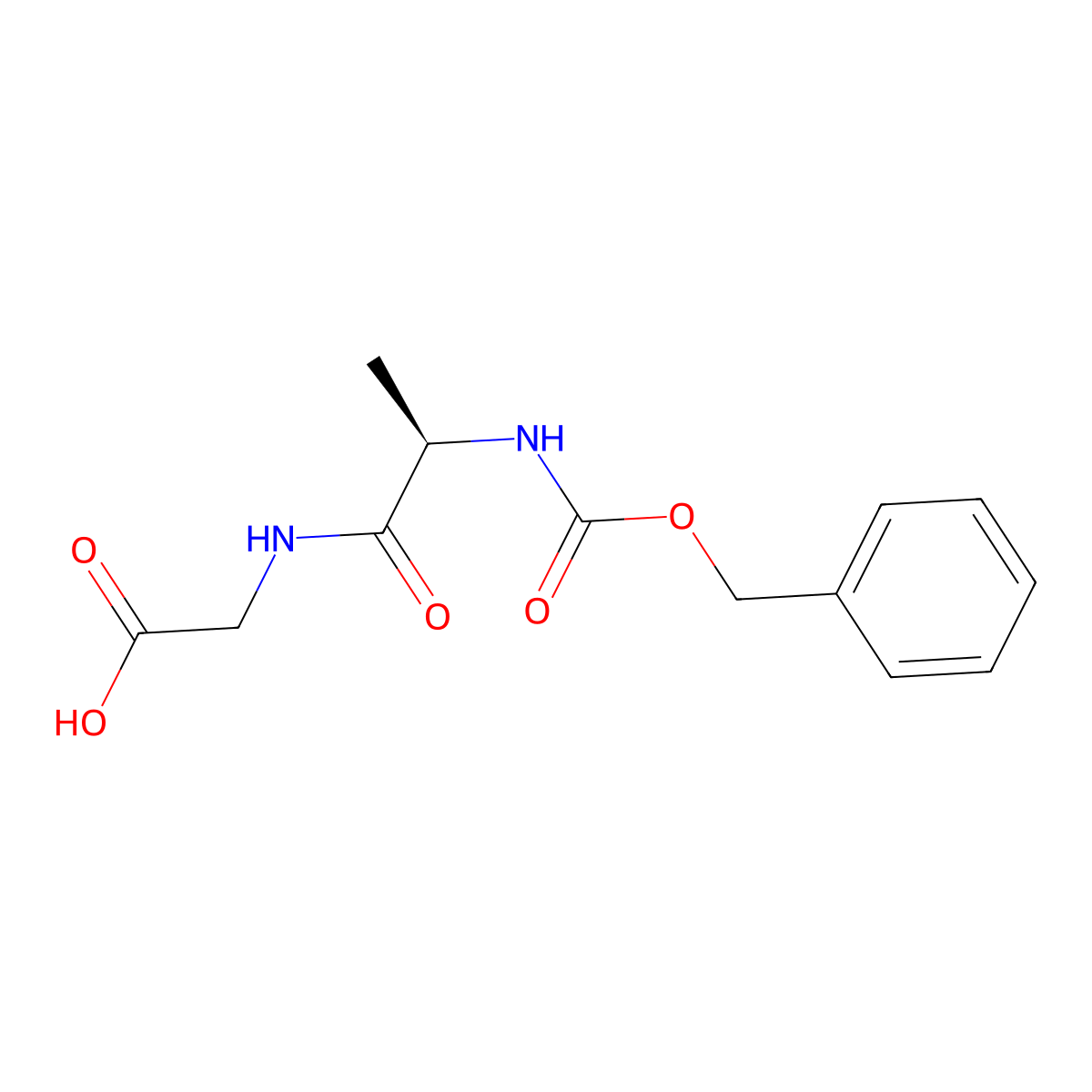 Z-D-Ala-Gly-OH molecular structure, CAS 34286-66-3
